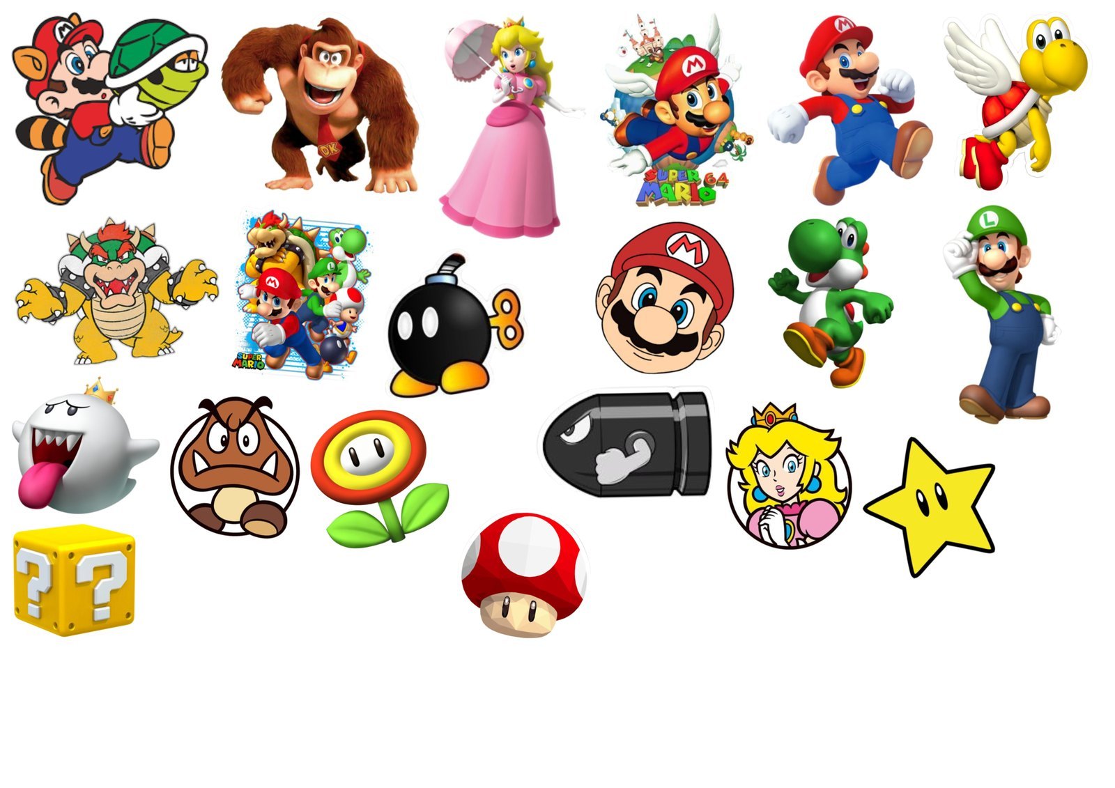 Una plancha de stickers lista para imprimir